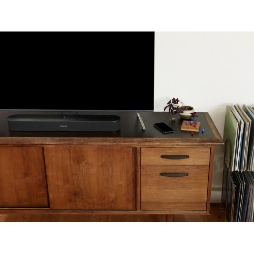 소노스 All-new Sonos Beam  Compact Smart TV Sound bar with Amazon Alexa voice control built-in. Wireless Sound System and Music Streaming for your home. (Black)