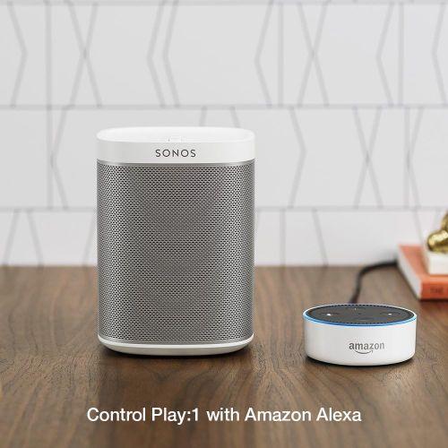 소노스 Sonos Play:1  Compact Wireless Home Smart Speaker for Streaming Music. Works with Alexa. (White)