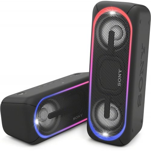 소니 Sony XB40 Portable Wireless Speaker Bluetooth Speaker Lights, Black