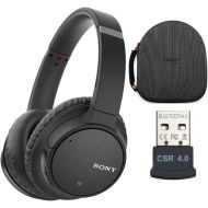 Sony WH-CH700N Wireless Noise Canceling Headphones, Black (WHCH700NB) w Case