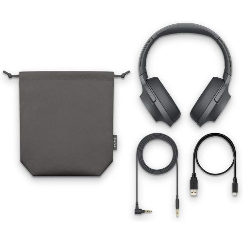 소니 Sony WH-H900N h.ear on 2 Wireless Over-Ear Noise Cancelling High Resolution Headphones (BlackGrey)