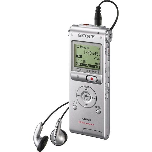 소니 Sony ICD-UX200 Digital Voice Recorder with Built-In Stereo Microphone (Silver)