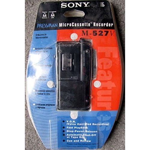 소니 Sony Pressman Micro-Cassette Recorder M-527v