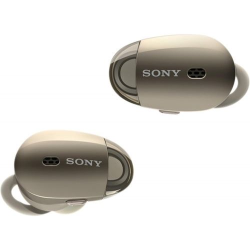 소니 Sony WF1000XNM1 Premium Noise Cancelling True Wireless Headphones, Gold Plus Hulu 25 Gift Card