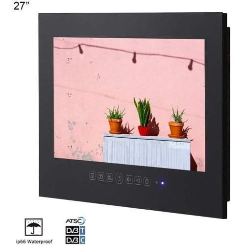  Soulaca 19 IP66 Waterproof Black LED Frame Less Bathroom TV T190FS-B