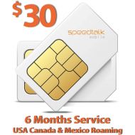 [아마존베스트]SpeedTalk Mobile $30 SIM Card for GSM GPS Tracking Kid Child Elderly Pet SmartWatch Car Tracker Devices Locators - 6 Months Service - USA Canada & Mexico Roaming