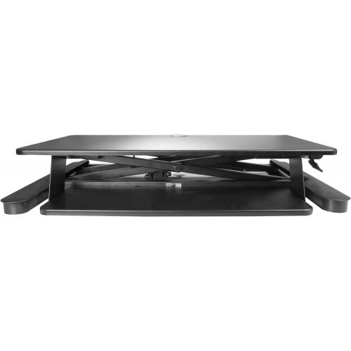  StarTech.com Height Adjustable Standing Desk Converter - Sit Stand Desk with One-Finger Adjustment - Ergonomic Desk