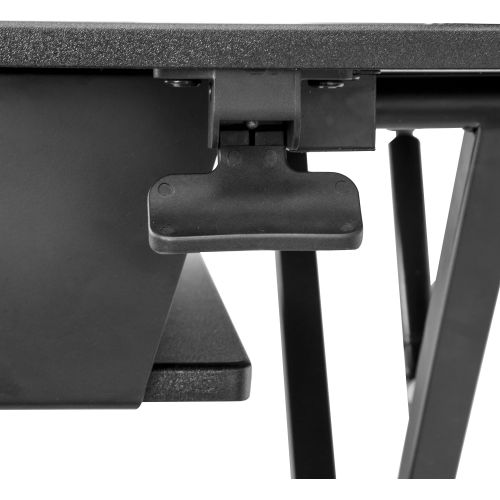  StarTech.com Height Adjustable Standing Desk Converter - Sit Stand Desk with One-Finger Adjustment - Ergonomic Desk