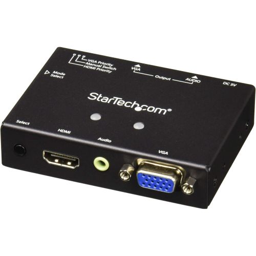  StarTech 2x1 VGA + HDMI to VGA Converter Switch wPriority Switching  Multi-format VGA and HDMI to VGA Selector  1080p