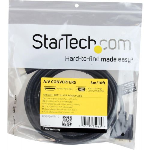  StarTech 2x1 VGA + HDMI to VGA Converter Switch wPriority Switching  Multi-format VGA and HDMI to VGA Selector  1080p