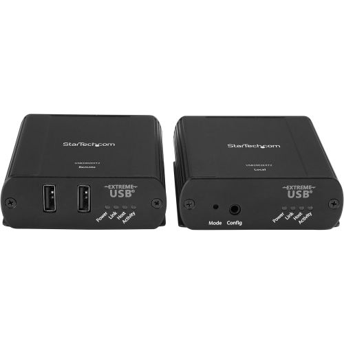  StarTech.com 4 Port USB 2.0 over Gigabit LAN or Direct Cat5e  Cat6 Ethernet Extender System - up to 330 ft (100m) - USB 2.0 Extender