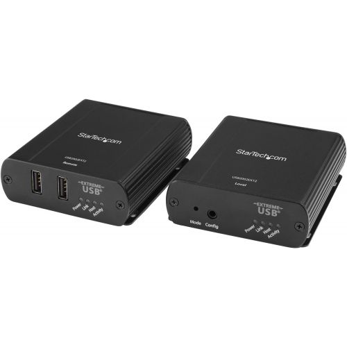  StarTech.com 4 Port USB 2.0 over Gigabit LAN or Direct Cat5e  Cat6 Ethernet Extender System - up to 330 ft (100m) - USB 2.0 Extender