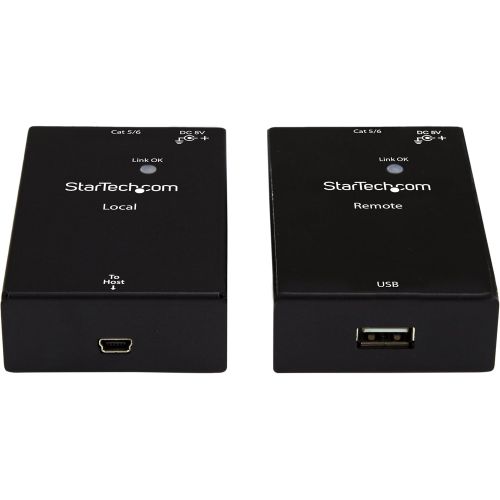  StarTech.com 4 Port USB 2.0 over Gigabit LAN or Direct Cat5e  Cat6 Ethernet Extender System - up to 330 ft (100m) - USB 2.0 Extender