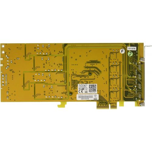  StarTech.com 4 Port Gigabit Power over Ethernet PCIe Network Card - PSE  PoE PCI Express NIC - Quad Port NIC - PoE Card