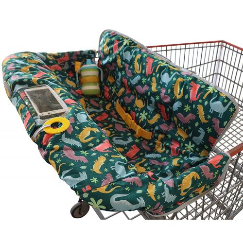  [아마존베스트]Suessie Shopping Cart Cover for Baby or Toddler | 2-in-1 High Chair Cover | Universal Fit for Boy or Girl | Includes...