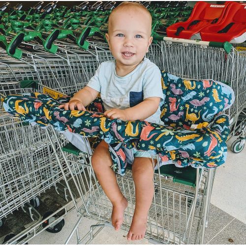  [아마존베스트]Suessie Shopping Cart Cover for Baby or Toddler | 2-in-1 High Chair Cover | Universal Fit for Boy or Girl | Includes...