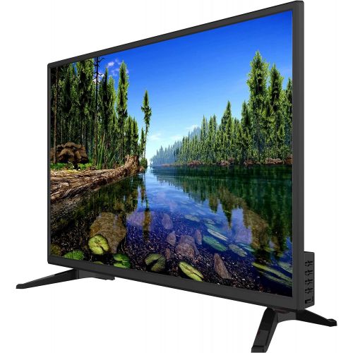  Supersonic SuperSonic 1080p LED Widescreen HDTV with HDMI Input, ACDC Compatible for RVs and Built-in DVD Player, 24-Inch