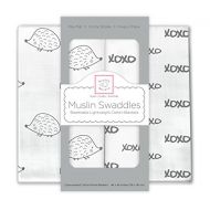 Visit the SwaddleDesigns Store SwaddleDesigns Cotton Muslin Swaddle Blankets, Set of 2, Hogs and Kisses!