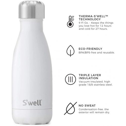  Visit the Swell Store Swell Stainless Steel Travel Mug - 16 Fl Oz - Azurite - Triple-Layered Vacuum-Insulated Containers Keeps Drinks Cold for 26 Hours and Hot for 11 - with No Condensation - BPA Free W