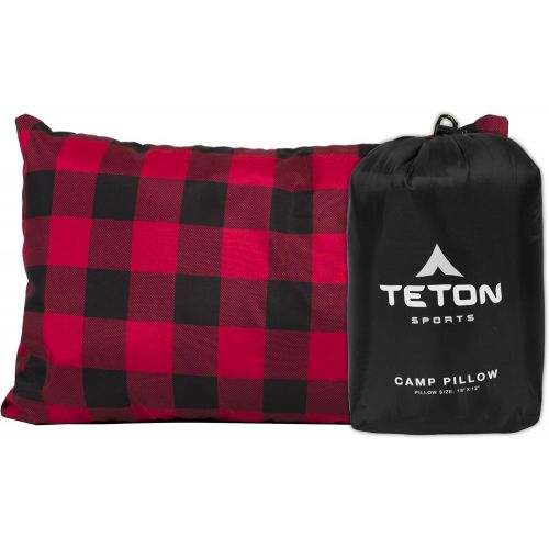  [아마존베스트]TETON Sports Camp Pillow Perfect for Anytime You Travel; Camping, Backpacking, Airplanes, and Road Trips; Comfortable Pillow for Neck and Lumbar Support; You Can Take It Anywhere;