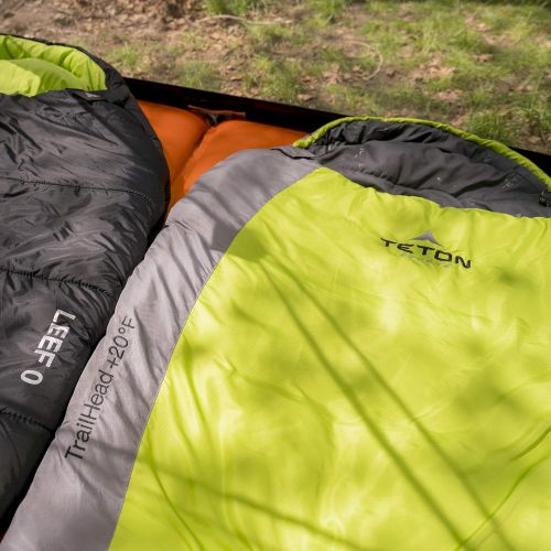  [아마존베스트]TETON Sports TrailHead Ultralight Mummy Sleeping Bag; Lightweight Backpacking Sleeping Bag for Hiking and Camping Outdoors; Stuff Sack Included; Never Roll Your Sleeping Bag Again;