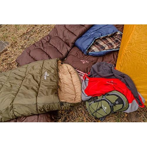  [아마존베스트]TETON Sports Regular Sleeping Bag; Great for Family Camping; Free Compression Sack