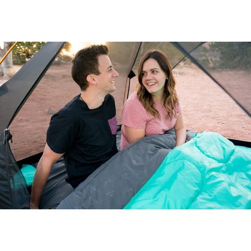  [아마존베스트]TETON Sports Cascade Double Sleeping Bag; Lightweight, Warm and Comfortable for Family Camping
