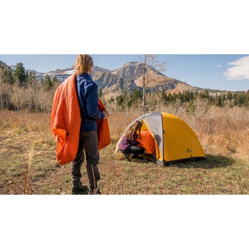  TETON Sports Altos-S 0F Ultralight Mummy Sleeping Bag, Orange