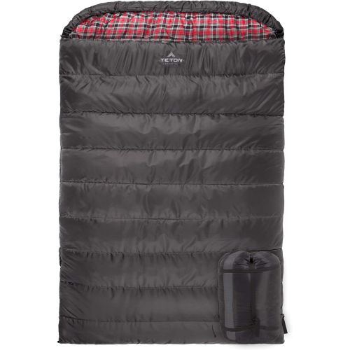  TETON Sports Mammoth Queen-Size Double Sleeping Bag; Warm and Comfortable for Family Camping