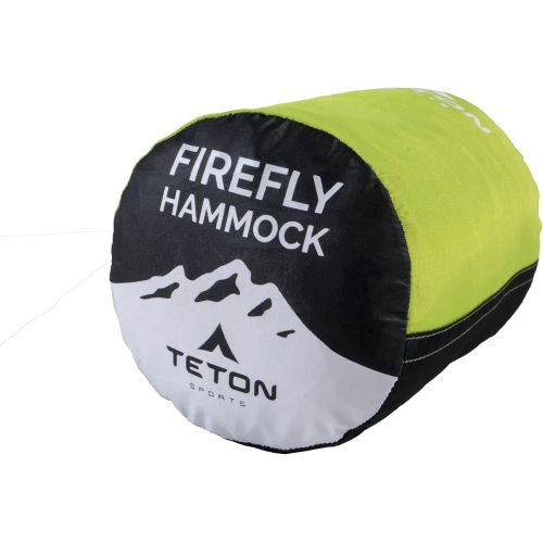  TETON Sports Teton Sports Firefly Hammock with Climbing-Rated Carabiners - Lightweight Portable Hammock; More Comfortable Than Parachute Nylon; Hammock for Backpacking, Camping, Travel, Beach,