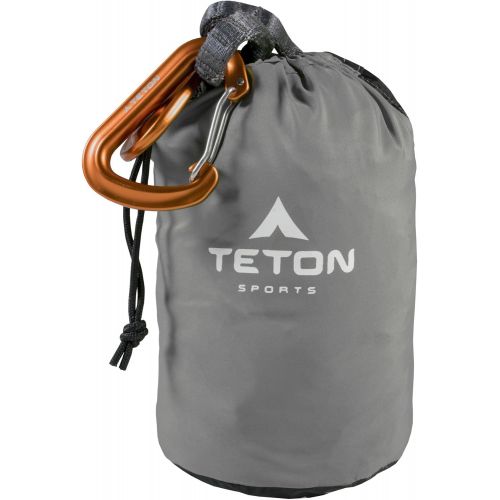  TETON Sports Teton Sports Firefly Hammock with Climbing-Rated Carabiners - Lightweight Portable Hammock; More Comfortable Than Parachute Nylon; Hammock for Backpacking, Camping, Travel, Beach,