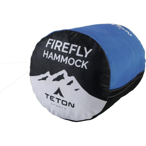  TETON Sports Teton Sports Firefly Hammock with Climbing-Rated Carabiners - Lightweight Portable Hammock; More Comfortable Than Parachute Nylon; Hammock for Backpacking, Camping, Travel, Beach,