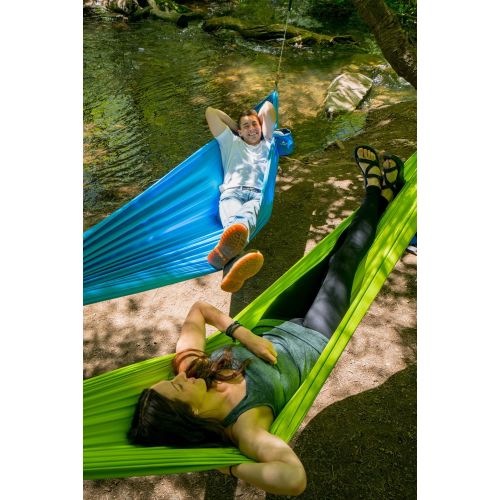  TETON Sports Teton Sports Firefly Hammock with Climbing-Rated Carabiners - Lightweight Portable Hammock; More Comfortable Than Parachute Nylon; Hammock for Backpacking, Camping, Travel, Beach,