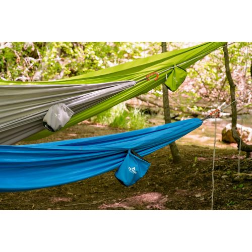  TETON Sports Teton Sports Firefly Hammock with Climbing-Rated Carabiners - Lightweight Portable Hammock; More Comfortable Than Parachute Nylon; Hammock for Backpacking, Camping, Travel, Beach,