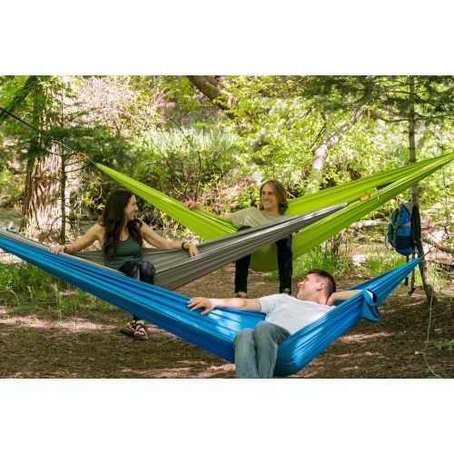  TETON Sports Teton Sports Firefly Hammock with Climbing-Rated Carabiners - Lightweight Portable Hammock; More Comfortable Than Parachute Nylon; Hammock for Backpacking, Camping, Travel, Beach,