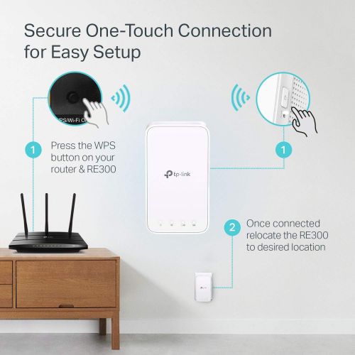  [아마존 핫딜]  [아마존핫딜]TP-LINK TP-Link | AC1200 WiFi Range Extender | Up to 1200Mbps | WiFi Extender, Repeater, WiFi Signal Booster | One Mesh | Easy Set-Up | Compact Designed Internet Booster (RE300)