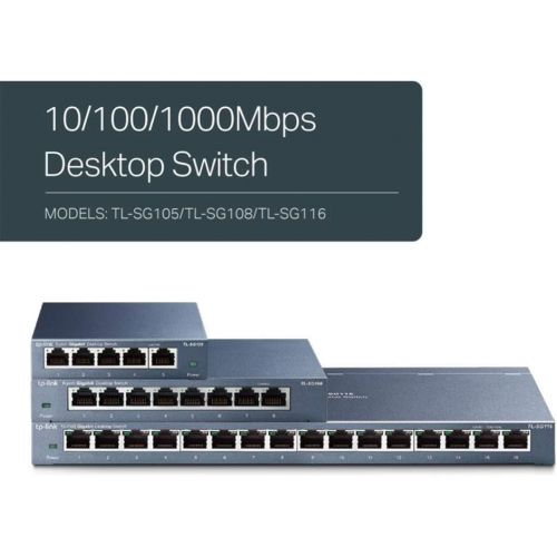  [아마존베스트]TP-LINK TP-Link 5 Port Gigabit Ethernet Network Switch | Ethernet Splitter | Sturdy Metal w/ Shielded Ports | Plug-and-Play | Traffic Optimization | Unmanaged (TL-SG105)