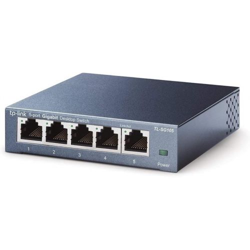  [아마존베스트]TP-LINK TP-Link 5 Port Gigabit Ethernet Network Switch | Ethernet Splitter | Sturdy Metal w/ Shielded Ports | Plug-and-Play | Traffic Optimization | Unmanaged (TL-SG105)