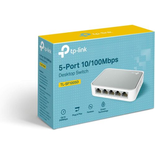  [아마존베스트]TP-LINK TP-Link 5 Port Fast Ethernet Switch | Desktop Ethernet Splitter | Ethernet Hub | Plug and Play | Fanless Quite | Unmanaged (TL-SF1005D)