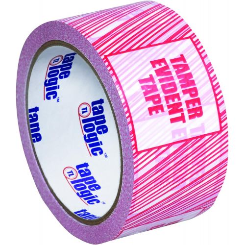  Tape Logic T902ST01 Security Tape, LegendTamper Evident, 110 yds Length x 2 Width, 2.5 mil Thick, Red on White (Case of 36)