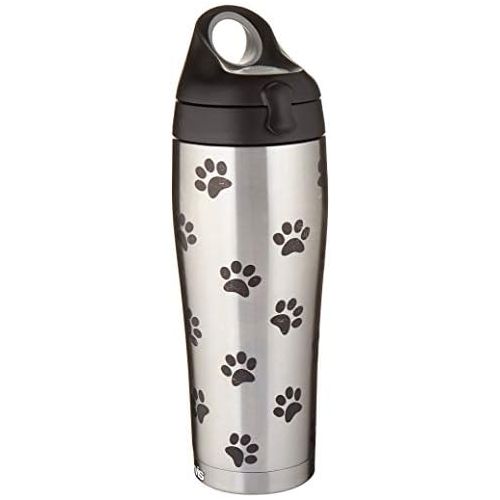  Visit the Tervis Store Tervis Rescue Favorite Breed Stainless Steel Insulated Tumbler with Black with Gray Lid, 24oz Water Bottle, Silver