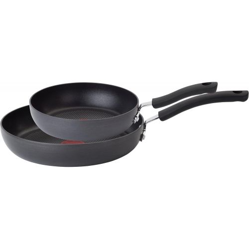 테팔 [아마존핫딜][아마존 핫딜] T-fal E765SC Ultimate Hard Anodized Nonstick 12 Piece Cookware Set, Dishwasher Safe Pots and Pans Set, Black