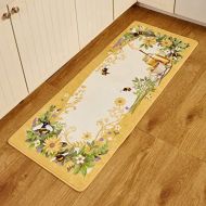 Visit the The Lakeside Collection Store Honey Bee Kitchen Rug 52 Runner - Indoor Home Floor Accent