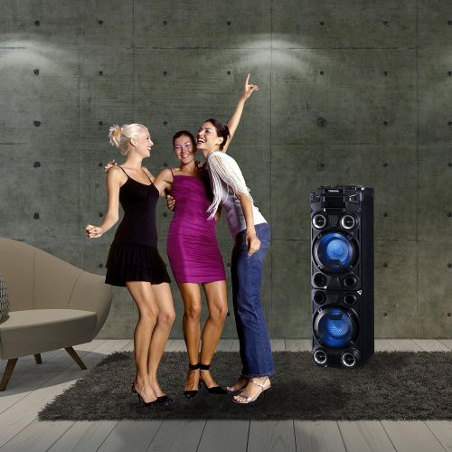  Toshiba TY-ASC400 Large Bluetooth Trolley Wireless High Power IndoorOutdoor Stereo Speaker System