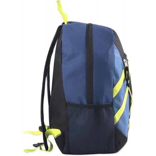  Visit the Trailmaker Store Trailmaker Full Size 17 Inch Bungee Backpack With Mesh Side Pockets (Blue)