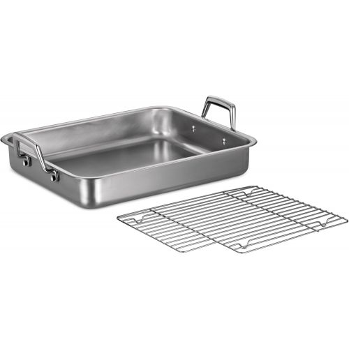  Tramontina 80203010DS 18.75 Inch Roasting Pan, 18.75-Inch, Stainless Steel