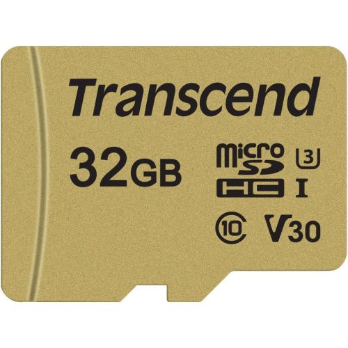  Transcend TS128GUSD500S 128GB UHS-I U3 MicroSD Memory Card with Adapter