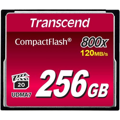  Transcend 256GB CompactFlash Memory Card 800x (TS256GCF800)