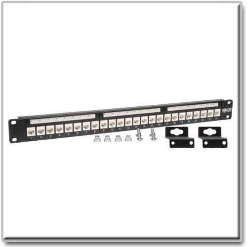  Tripp Lite TRIPP LITE N250-024-LP 24-Port Cat6Cat5e Low Profile Wallmount Patch Panel 1U TAA