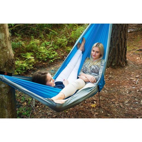  UST SlothCloth 2.0 Double Hammock with Portable, Lightweight Design, Breathable Mesh and Attached Travel Bag for Camping, Backpacking and Outdoor Survival